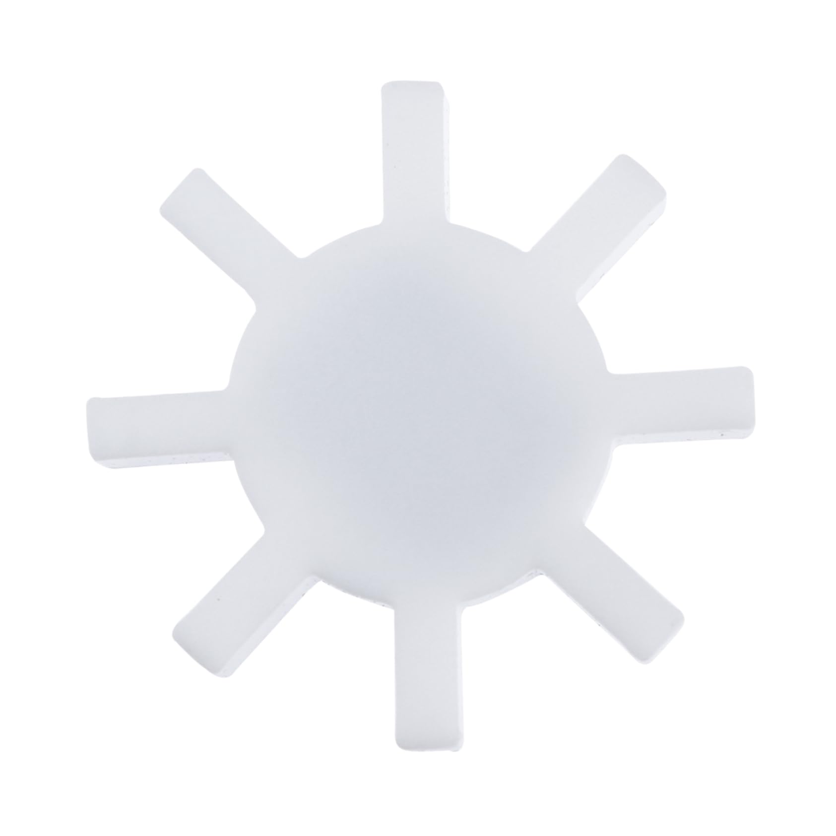 Produktbild von 2 Stück PTFE-Magnetrührstäbchen – Weiß, Chemisch Inert, Reibungsarm, Korrosionsbeständig – Für Labor, Chemie, Biologie, Hobbybrauer – Größe 4,2 X 4,2 X 0,5 Cm