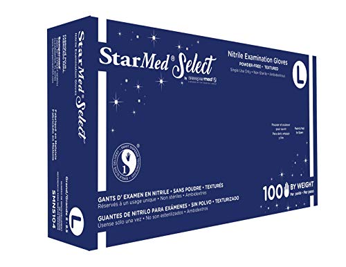 Sempermed StarMed Select Nitrile Examination Gloves, Large, 100 gloves/box