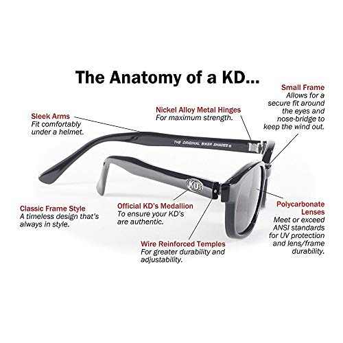 Pacific Coast Feather Unissex - Adulto Pacific Coast The Original Kd'S Biker Shades By Pcsun Frames