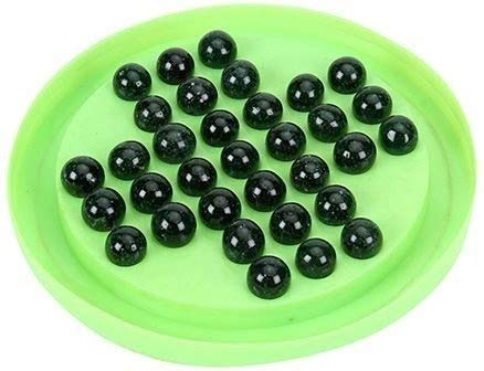 Image of Brainvita Nano Board Game with 33 Pearl Finish Marbles Mind Challenging Marble Solitaire Single Player Game Suitable for Ages 5 Years and up