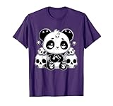 Gothic Panda Bear Skulls Goth Animal Lovers Panda Design T-Shirt