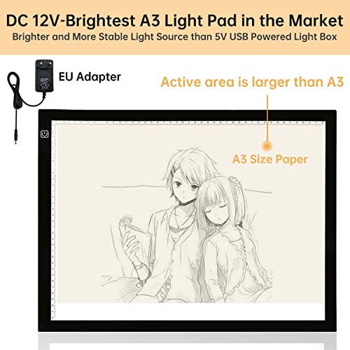 Tavoletta Luminosa A3 Plus Pro 12V, Scatola