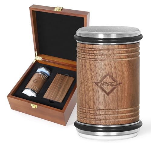 Rolling Knife Sharpener with Industry Diamonds,Fixed 15 & 20°Magnetic Angles, Knife Sharpening Tool 3PCS Honing Discs for any Hardness of Steel High-end Wooden Box Packaging for Gift