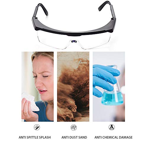 Óculos de segurança Óculos de proteção de evitam salpicos de saliva Antiembaçante Antiareia Óculos a