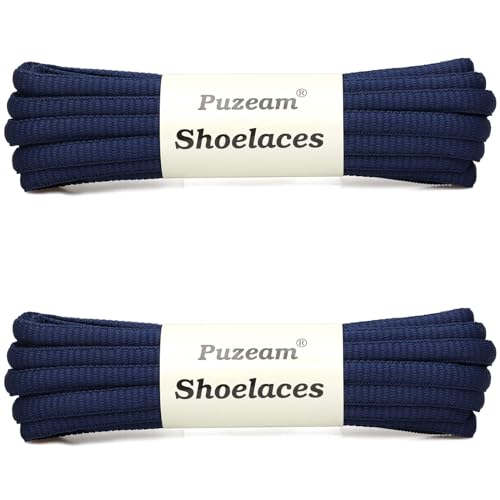 Image of 2 Pairs Oval Athletic Shoelaces 33 Colors 1 /4 inch Half Round Shoe Laces for Sneakers
