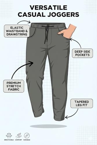 Image of HOODMASTER Men's Polyester Blend Track Pant with Drawstring Classic Style Regular Fit Solid Pattern and Standard Length | Mens Casual Daily Use Track Pants | Soft Fabric Modern Casual Track Pant