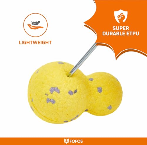 Image of BarkButler x FOFOS Super Bounce Toys Gourd Dog Toy, Tough Chew Toys for Dogs, Dog Toys for Medium Dogs (0-20kgs) - Yellow