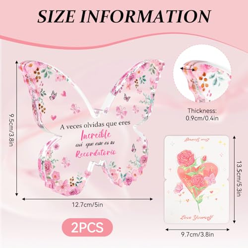 Fantasyon Geschenk für Damen, Geschenk zum Muttertag, originelle Geschenke für Damen, Geburtstag, Schmetterling, Acryl-Ornamente
