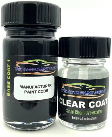 Auto Paint Depot Touch Up Paint for GMC Acadia,Canyon,Terrain,Yukon-Scorpion Metallic WA634D/GS6 (All Years, All Models) One Ounce with Clear Coat