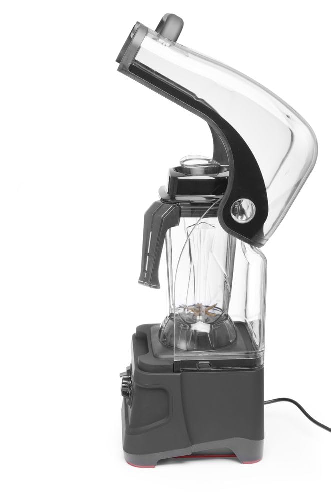 HENDI Blender ręczny bez BPA, z osłoną ochrony hałasu, odporny na temperaturę od -40°C do 90°C, desery smoothie, 252 x 258 x wys. 547 mm, Tritan, stal nierdzewna, ABS, PC