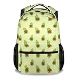 AIOMXZZ Avocado Backpack Gifts, 16 Inch Cute Avocado Bookbag Durable, Lightweight, Large Capacity, F