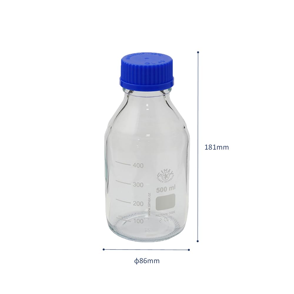 Amazon.co.jp: アズワン ネジ口メディウム瓶2070 M/500 500 /1-432-13