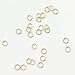 10 Grams (Approx. 300 Pieces) - 23 Gauge 16K Gold Plated Dainty O Shaped Jump Rings Twist and Lock Jump Rings Open Jump Rings - 10GJOD (Gold)