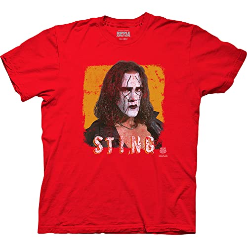 Ripple Junction WWE Sting Crow Retro Adult Crew Neck T-Shirt Medium Red