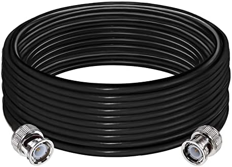 TUOLNK BNC Cable RG58 Extension Cable BNC Male to BNC Male Jumper Low Loss 50 ohm CB Radio Coax Cable 16.4FT(5M) BNC Wifi Antenna Coaxial Cable for Two Way Radio Walkie Talkie