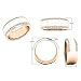 Imagen de Dazzlingrock Collection Anillo de boda de oro macizo de 14 quilates con diamante blanco redondo de 0