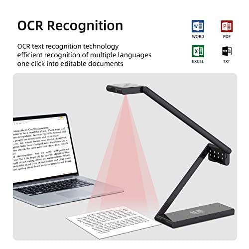 Zseewcam 13 Mp Usb Document Camera For Teacher Teaching Finance Office, 4K Uhd A2 Size Capture, With Dual Mode Led Fill Light And Auto Focus, Distance Learning Network, Remote Work, Classroom Use #TOP5