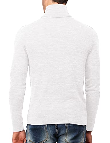 H2H Mens Lightweight Slim Fit Turtleneck Pullover Casual Long Sleeve4