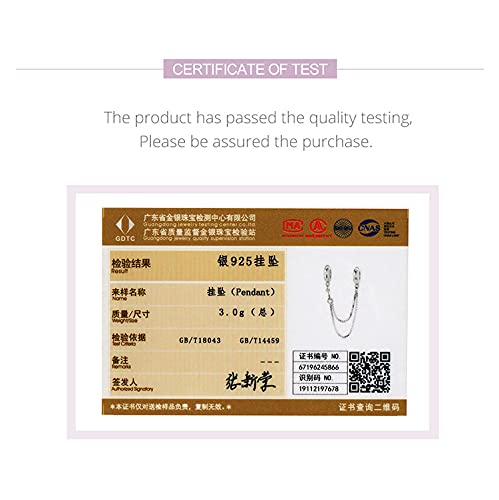 Cadena de seguridad de plata 925 para pulsera de mujer 5