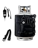 Portable Propane Tank Heater Blanket, Gas LP Cylinder Heater with Timer and Thermostat Temperature Adjustment, Waterproof Propane Tank Heater Fit for 5-40 LB Tanks