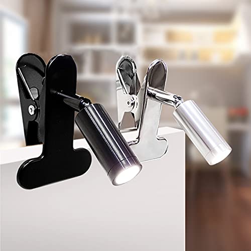 QEGY 2 Pcs Lámpara Lectura Pinza Para Libro, Regulable USB Lámpara Lectura Cama Pinza con Interruptor y Cable, 270° Ajustable LED Lámpara De Mesa para Dormitorio Cuidado de Ojos, Luz Blanca Cover