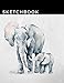 Sketchbook: A Cool Elephant Themed Personalized Artist Sketch book Notebook and Blank Paper for Drawing, Painting Creative Doodling or Sketching.