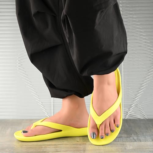 Image of DOCTOR HEALTH SUPER SOFT Stylish Ultra Soft Slippers with Cushion | Comfortable, Premium and Bright Colorful Flip Flops | Lab Tested Cushion and Bounce | Cushioned Footwear | Trendy Women Slippers