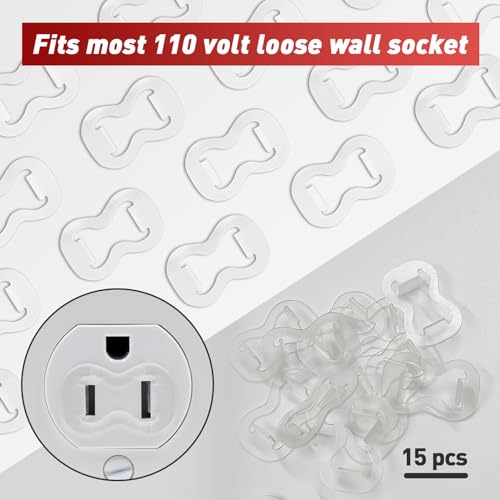 image for FixlyFido 15-Pack Loose Outlet Fix Plug - Ensure Secure Connection for