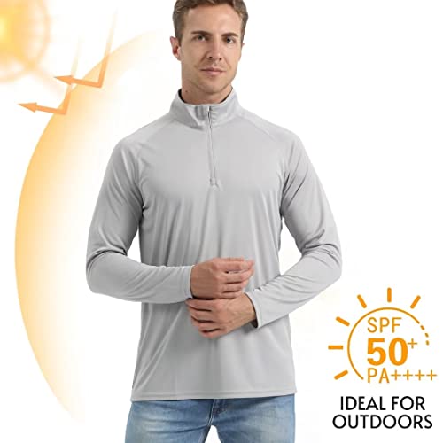 Tacvasen Sweatshirts For Men Running Shirts Men Uv Protection Shirts Workout Shirts Fishing Shirts Mens Long Sleeve T Shirts Rash Guard Tomato Red L #TOP1