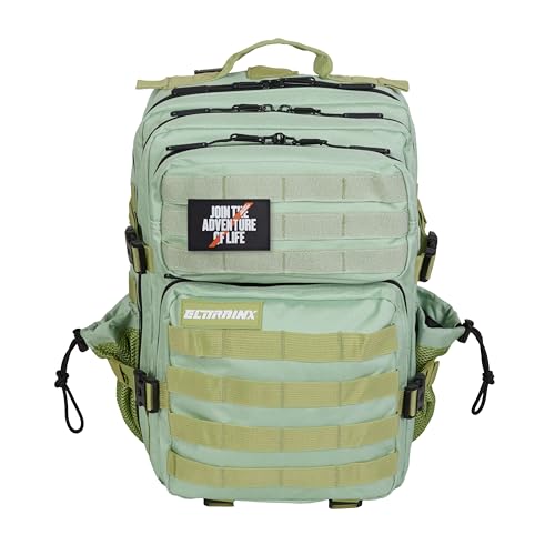 Mochila Táctica 25L Repelente al Agua – Oxford 1000D, Cabina Avión y Viaje, Gimnasio y CrossTraining, Compartimento Portátil 15” (Kiwi) by ELITEX TRAINING