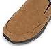 FitVille Men's Wide Slip on Shoes for Men Hiking Shoes Go Walking Shoes Loafers Trekking Trails Sneakers with Arch Support (12.5 X-Wide, Dune Brown)