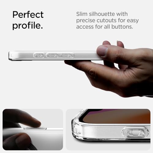 Image of Spigen for iPhone 17e / 16e Case, Ultra Hybrid MagFit [Anti-Yellowing] [Compatible with Magsafe] - Clear Carbon Fiber