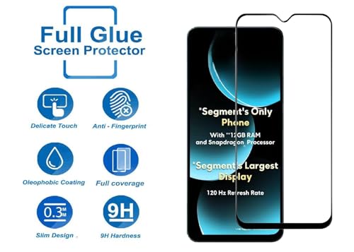 Image of HD Tempered Glass Screen Protector Compatible for Poco M7 5G, Poco C71 5G with Edge to Edge coverage and Easy Installation kit