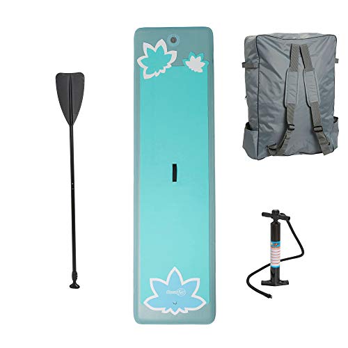 Ocean Fun Yoga Sup Board aufblasbar 120 kg Stand up Paddle Board Set mit Hochdruckpumpe Tasche Paddel und Zubehör 297 x 81 x 15 cm Surfboard Cover