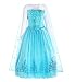 ReliBeauty Girls Sequin Princess Costume Long Sleeve Dress up, Light Blue, 4