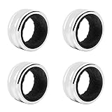 ETSAMOR 4PCS Wine Bottle Collars Stainless Steel Wine Bottle Drip Collar Restaurant Household Anti O