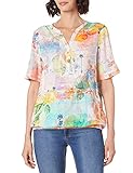 Cecil Kurzärmlige Damenbluse mit buntem Strandmuster