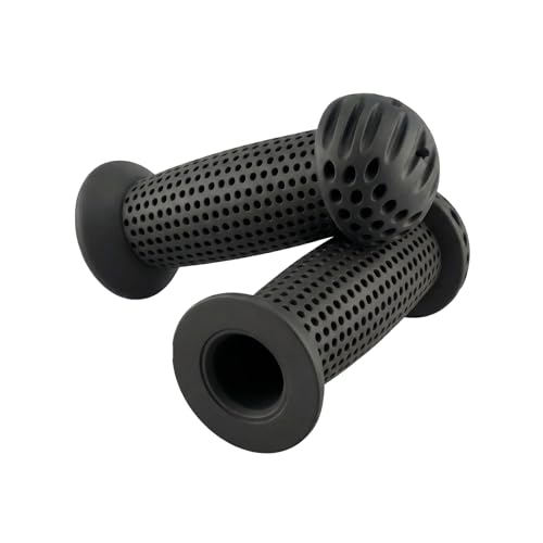 100mm Kids Bike Grips - Bicycle Handlebar Grips With Mushroom Pattern for Kick Scooters  Balance Bikes and Bikes (Black)