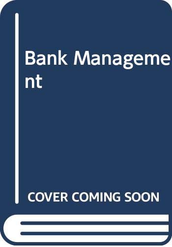 Bank Management 0030047730 Book Cover