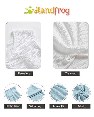 Image of Girls' Clothing Sets Sleeveless Bow Crop Top Wide Leg Linen Pants 2026 Summer Outfits Cute Kids Clothes