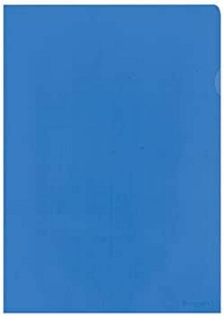 Kangaro Document Wallet A4 PP 120 Micron Transparent Grained Yellow Pack of 10 K-34008 31 x 21.6 x 0.4