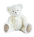 Doudou et Compagnie DC3413 - Orso in peluche, 80 cm, colore: Bianco