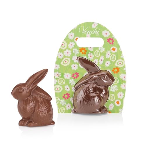 Venchi - Conejo de Chocolate con Leche, Sin Gluten, 100 gr, Colección Pascua, Idea Regalo