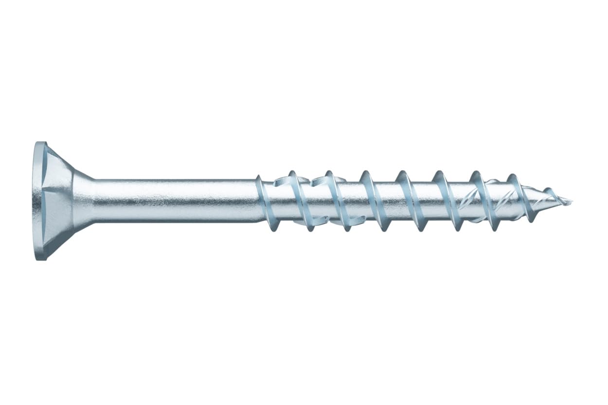 Würth ASSY 4 CSMP - Viti per truciolato 5 x 90 mm, confezione da 100 pezzi, in acciaio zincato, blu passivato, filettatura parziale, testa a svasatura, RW 20 nuova generazione