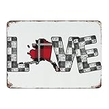 Autravelco Love ALASKKA - Letreros de metal para colgar al aire libre,...