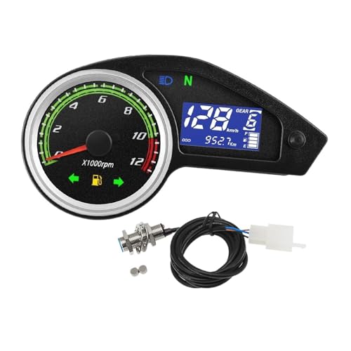 �z��& NXR150 NXR125 �u���U�[�Y 2003-2014 CRV�p �I�[�g�o�C�^�R���[�^�[ �E�B���J�[���C�g�t�� �f�W�^��LED �I�h���[�^�[ �X�s�[�h���[�^�[ MPH �y��