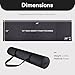 Fitvids All-Purpose 1/4-Inch High Density Anti-Tear Exercise Yoga Mat with Carrying Strap, Black