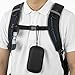 Backpack Chest Strap Add On for Backpacks, Adjustable Sternum Straps with Elastic Part, Heavy Duty Chest Belt with Quick Release Buckle (Black)