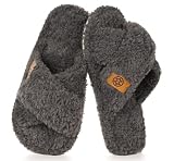 Dokela Fuzzy Open Toe Slippers for Kids Girls Boys House Slipper