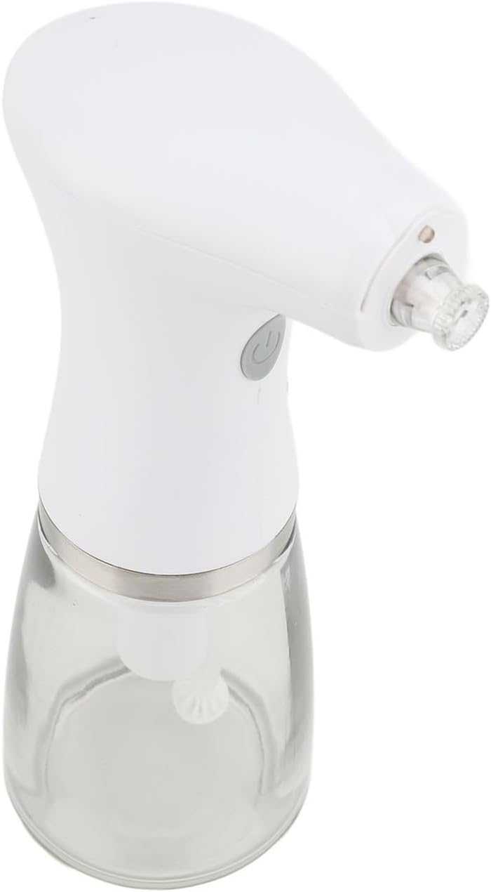 Oil Sprayer with Adjustable Nozzle - Continuous Spray Glass Oil Dispenser for Cooking, BBQ, and Outdoor Use